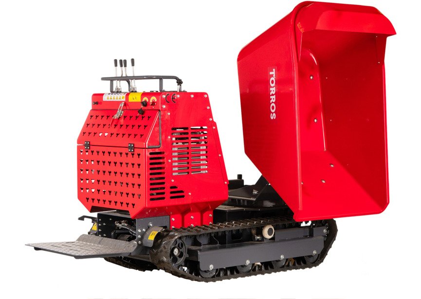 Minidumper à chenilles hydrostatique 1200 kg 13,5 ch avec benne rotative 180° et démarrage électrique Torros - 11
