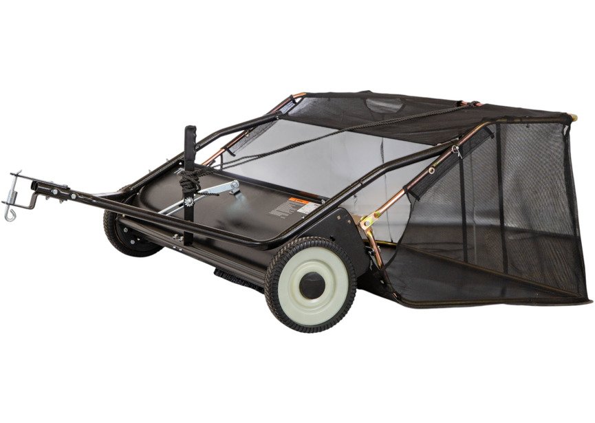 Balayeuse à gazon et ramasseur de feuilles à brosses tractable - Largeur de 122 cm - Bac de 413 litres Torros - 2