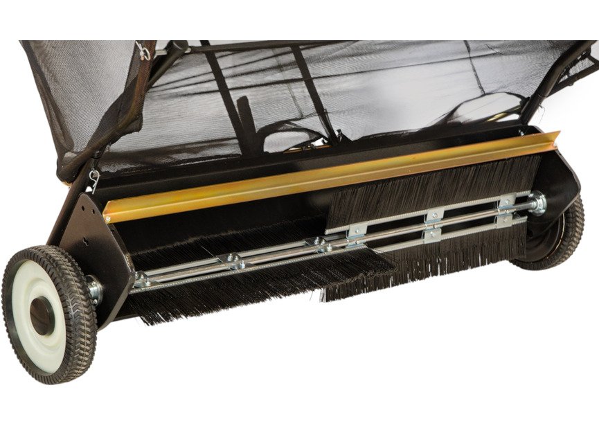 Balayeuse à gazon et ramasseur de feuilles à brosses tractable - Largeur de 122 cm - Bac de 413 litres Torros - 3