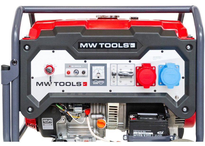 Groupe électrogène essence 9 kW 3x400 V et 230 V - Démarrage électrique et réservoir de 25 l MW Tools - 4