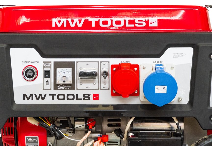 Groupe électrogène essence 11 kW 3x400 V et 230 V - Démarrage électrique et réservoir de 40 l MW Tools - 2