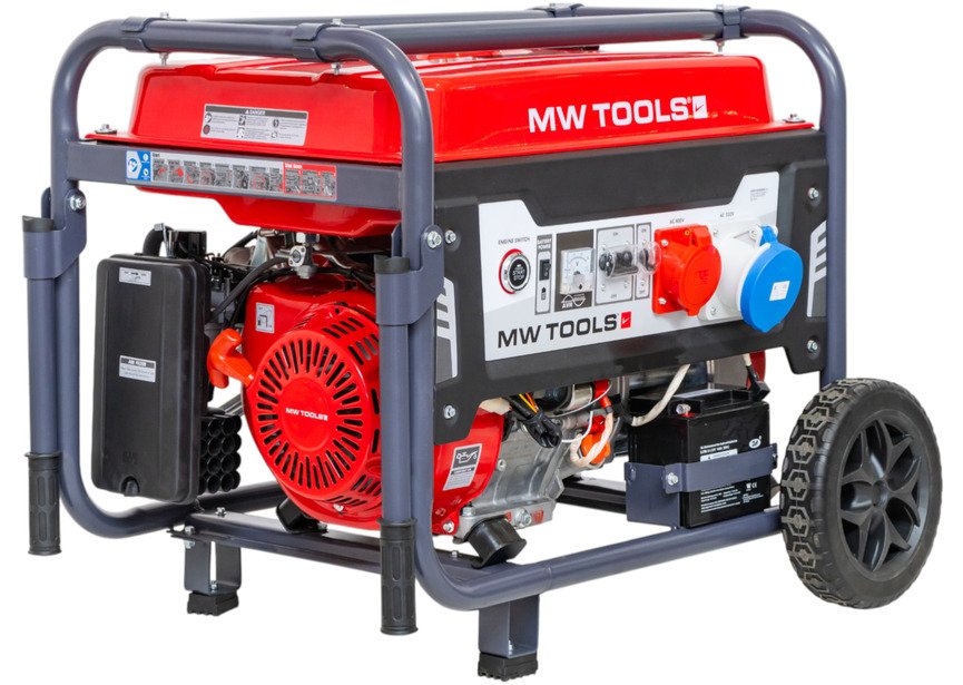 Groupe électrogène essence 11 kW 3x400 V et 230 V - Démarrage électrique et réservoir de 40 l MW Tools