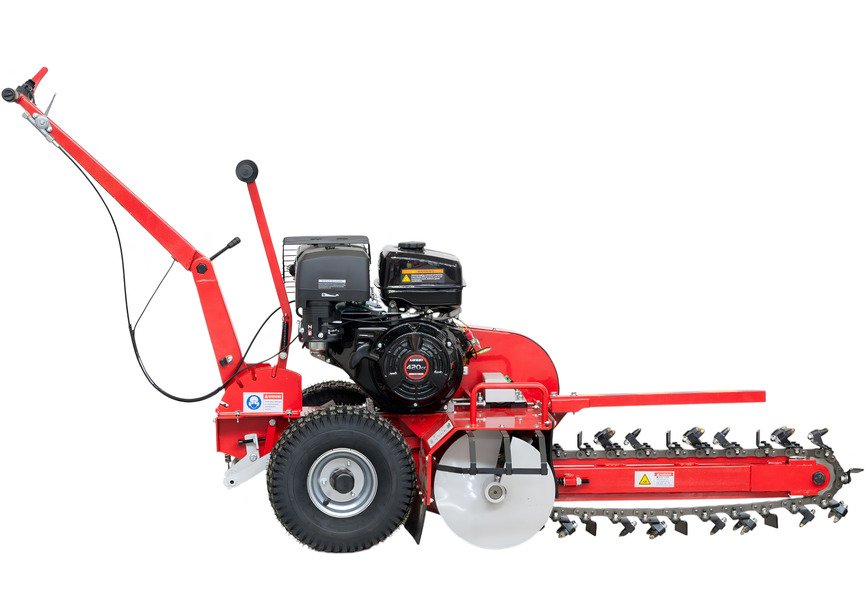 Trancheuse de sol thermique essence 15ch 420 cm³ - Largeur de tranchée 100 mm - Profondeur réglable jusqu'à 600 mm Torros - 3