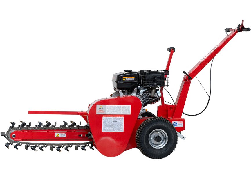 Trancheuse de sol thermique essence 15ch 420 cm³ - Largeur de tranchée 100 mm - Profondeur réglable jusqu'à 600 mm Torros - 2