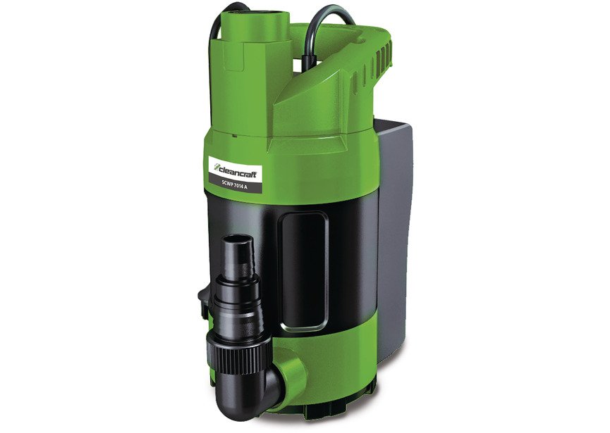 Pompe submersible à démarrage/arrêt automatique pour eaux claires capacité 13960 l/h hauteur de refoulement 8 m 0,75 kW 230 V Cleancraft