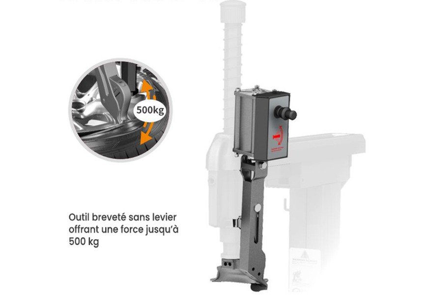 Démonte-pneu professionnel pneumatique avec levier automatique leverless et bras auxiliaire 230 V – Jusqu’à 28 pouces MW Tools - 12