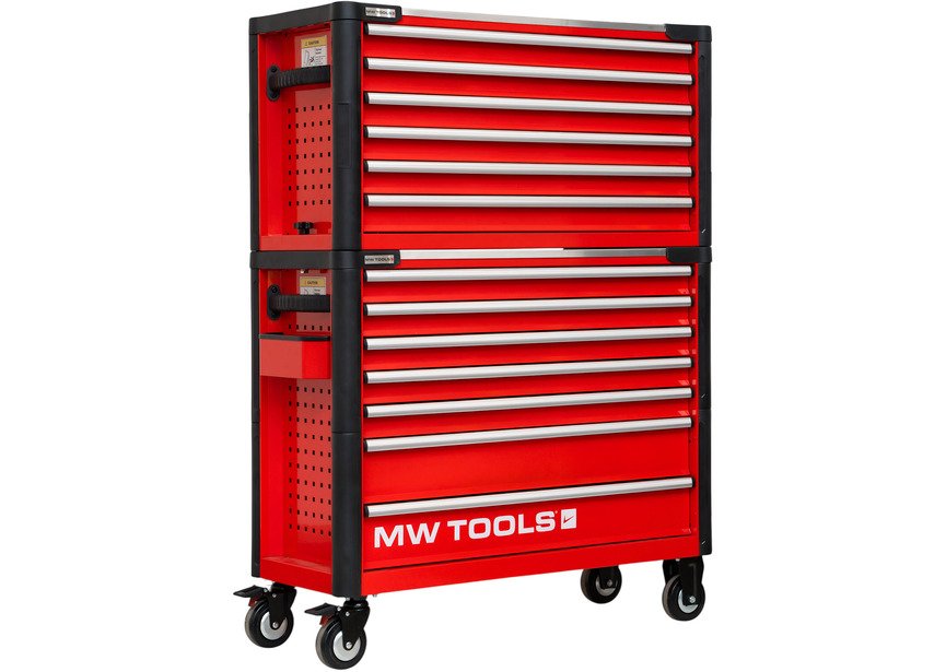 Servante d'atelier complète large, robuste avec coffre EV XL 567 outils MW Tools - 2