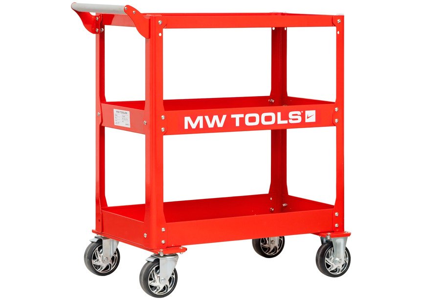 Chariot desserte d'atelier 3 plateaux avec roulettes MW Tools
