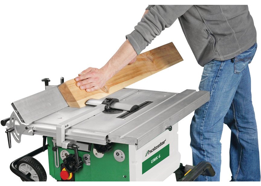 Combiné à bois universelle 5 opérations - Sciage, fraisage, rabotage, dégauchissage/rabotage et perçage de trous longs Holzstar - 5