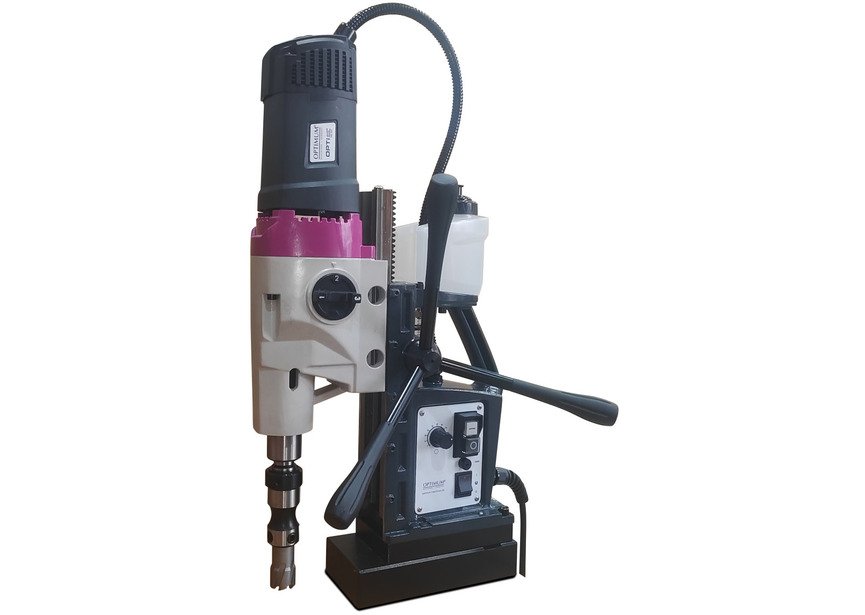 Perceuse magnétique haute performance jusque diam. 98x75 mm CM3 Weldon 19 mm 2,18 kW aimant 17000 N vitesse variable 100-530 tr/min Optidrill
