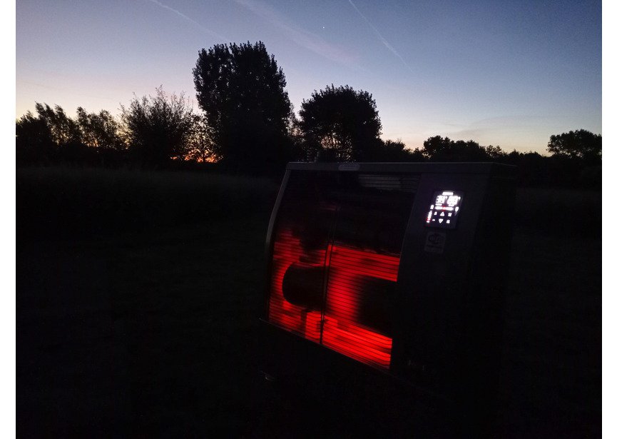 Chauffage Radiateur fioul professionnel mobile radiant infrarouge 40,7 kW motif en acier inoxydable 3500-6000 m³ Wifi Hipers - 13