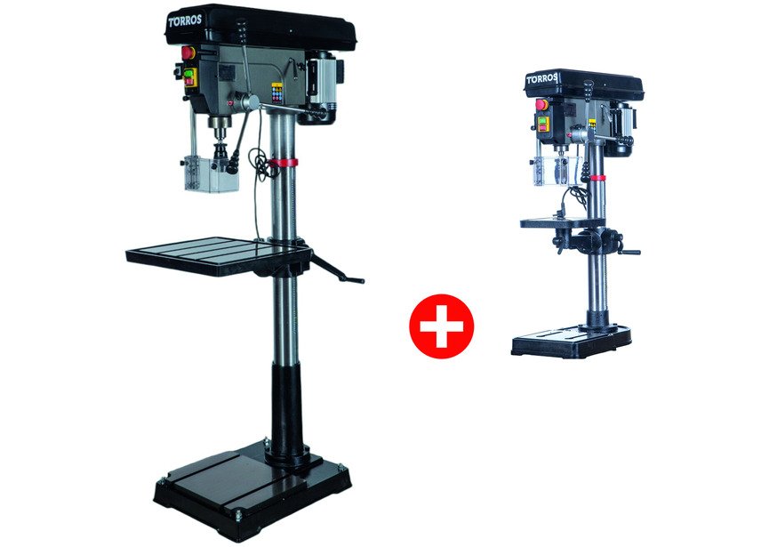 Pack Pro Perceuse à colonne ø32mm CM4 400 V + Perceuse d'établi ø20mm CM2 230 V Torros