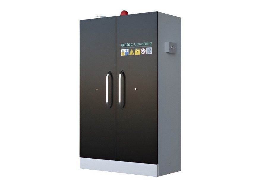 Armoire pour batteries au lithium-ion alarme externe MW Tools