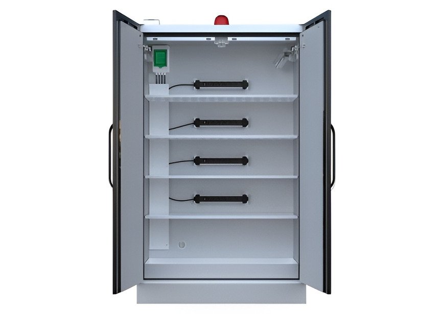 Armoire pour batteries au lithium-ion alarme externe MW Tools - 2