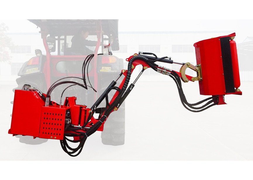 Broyeur d'accotement à fléaux 80 cm avec large déport hydraulique sur bras – Inclinable à la verticale - Cardan et attelage trois points Torros - 6
