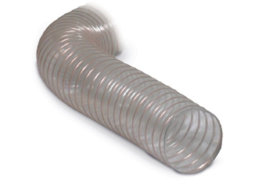 Tuyau d'aspiration spiralé PU transparent - ø100 mm Holzkraft