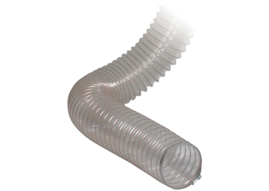 Tuyau d'aspiration spiralé PU transparent - ø100 mm Holzkraft - 2