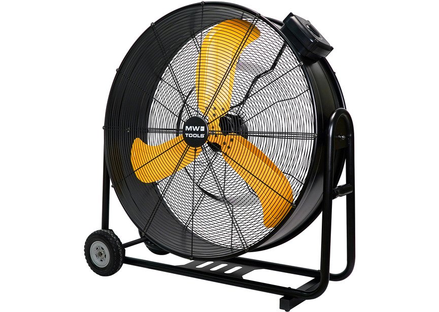 Ventilateur Brasseur d'air mobile Ø900 mm à vitesse variable – Faible consommation 280 W – 230 V – Moteur DC silencieux MW Tools