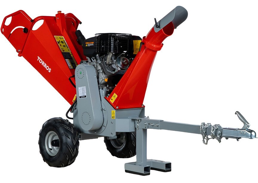 Broyeur de branches pro tractable thermique essence 15cv 420cc 120mm avec démarrage électrique Torros