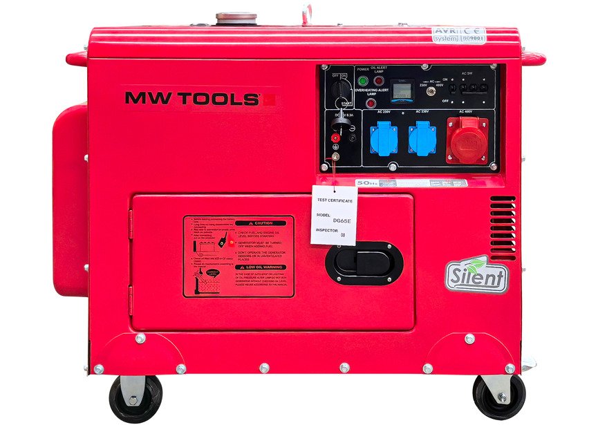 Groupe électrogène insonorisé diesel 6kW 3x400V+1x230V MW Tools
