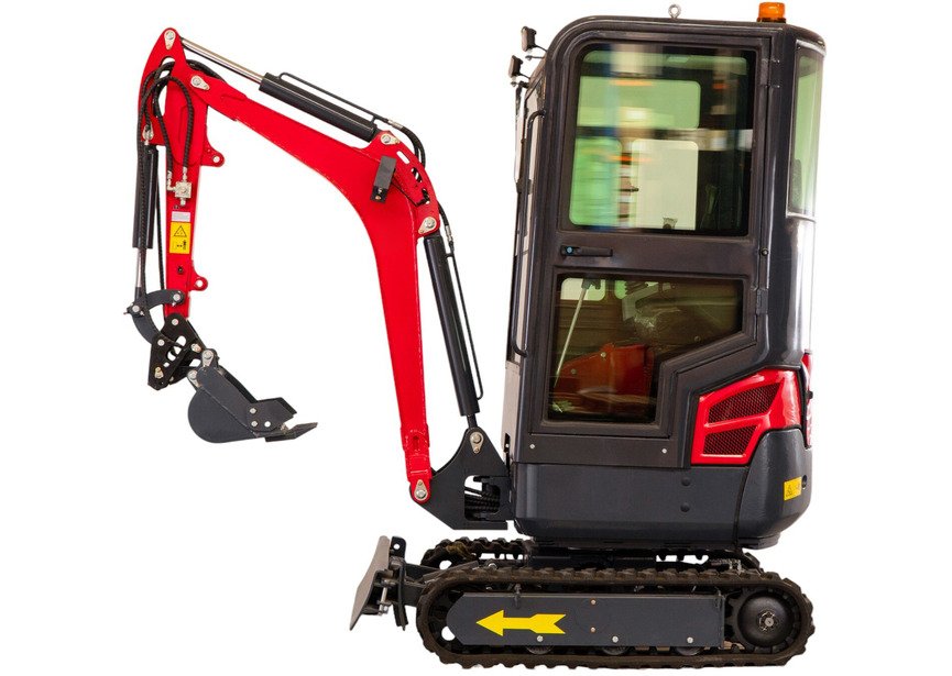 Mini-pelle 1,8 tonnes avec cabine moteur Kubota 10,2 kW 3 cylindres avec bras pivotant et train de chenilles extensible MW Tools - 2