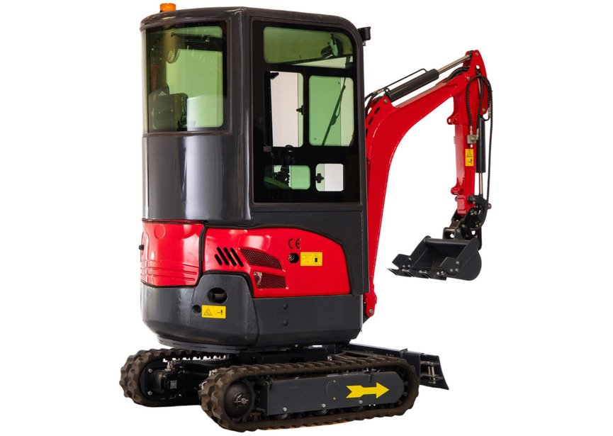 Mini-pelle 1,8 tonnes avec cabine moteur Kubota 10,2 kW 3 cylindres avec bras pivotant et train de chenilles extensible MW Tools - 9