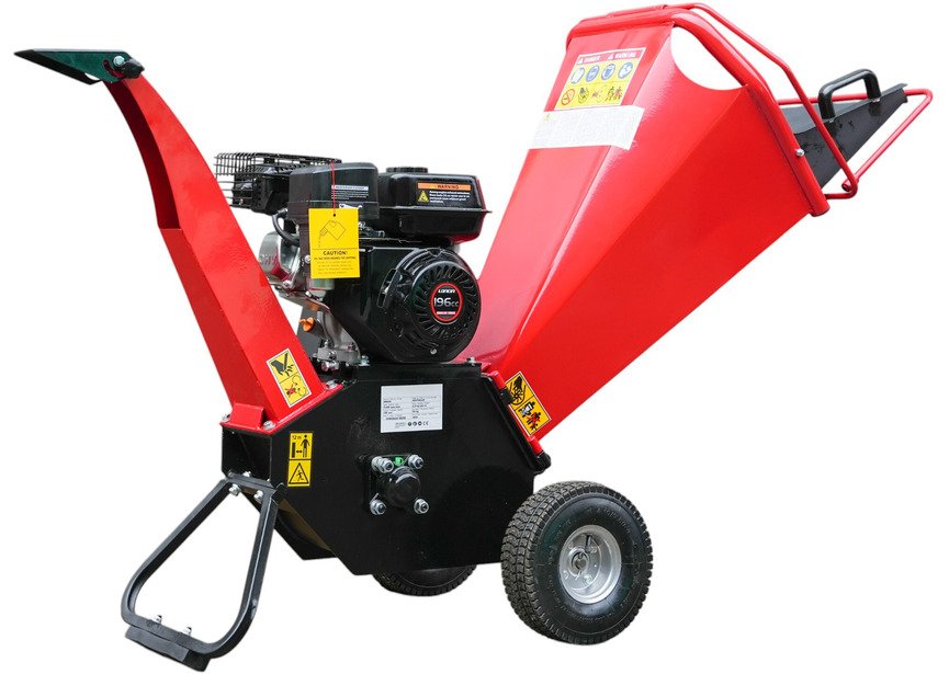 Broyeur de branches pro thermique essence 6,5 CV 196 cc 100 mm démarrage manuel Stattos