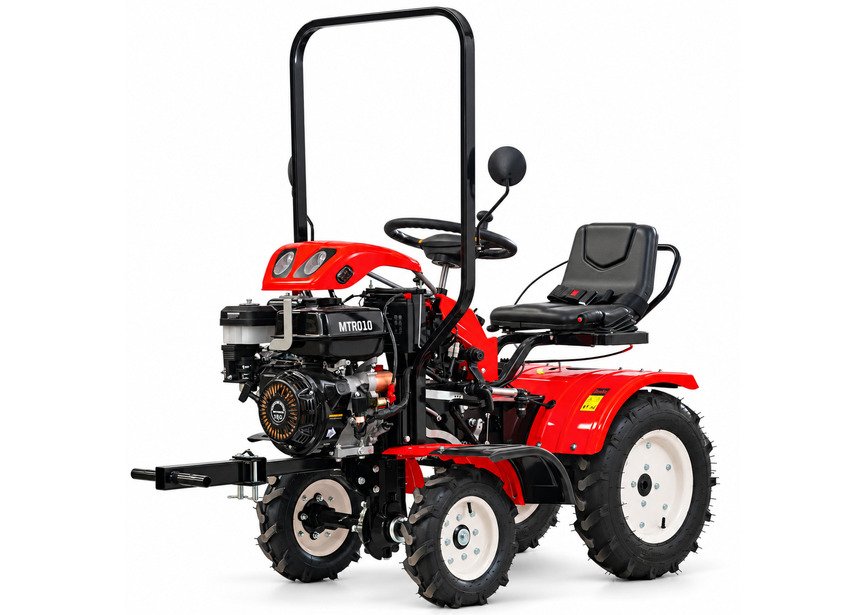 Mini tracteur 4x4 moteur essence 10,9 ch démarrage électrique MW Tools