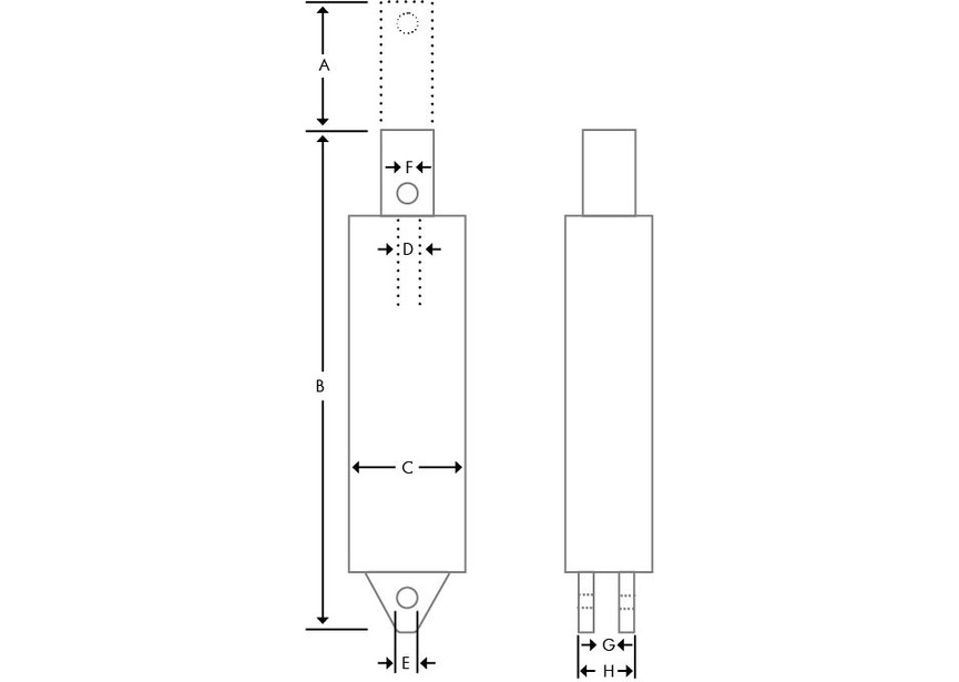 Vérin hydraulique 3T  pour grue d'atelier CAT610 MW Tools - 2