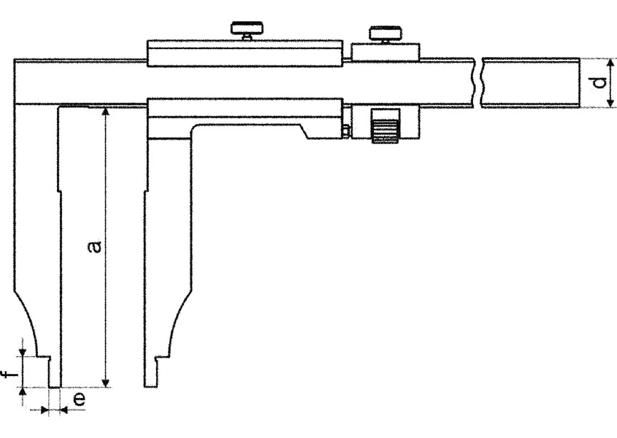 Pied à coulisse en acier inoxydable 1/20 métrique 1/128 pouces réglage fin commande à molette et vis de blocage MIB - 2