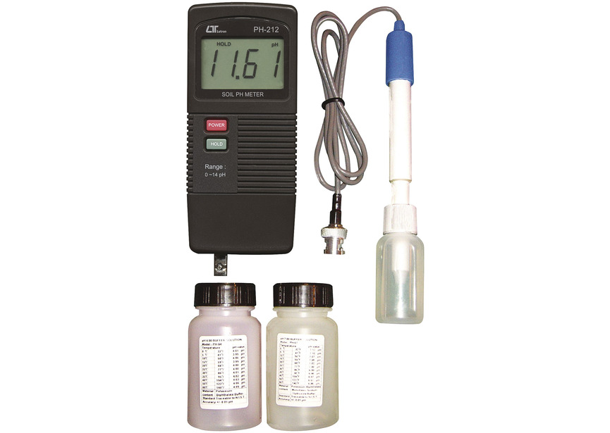 pH-mètre numérique 0 à 13 pH pour liquides, sol et aliments Lutron