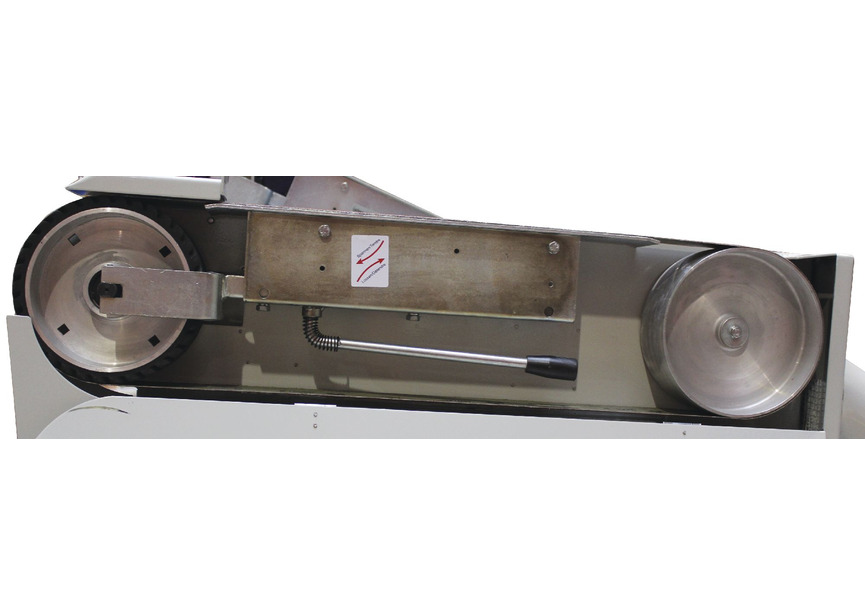 Ponceuse à bande pour métaux 75x2000 mm 29 m/s 3 kW 230V avec frein moteur et arrêt d'urgence Torros - 3