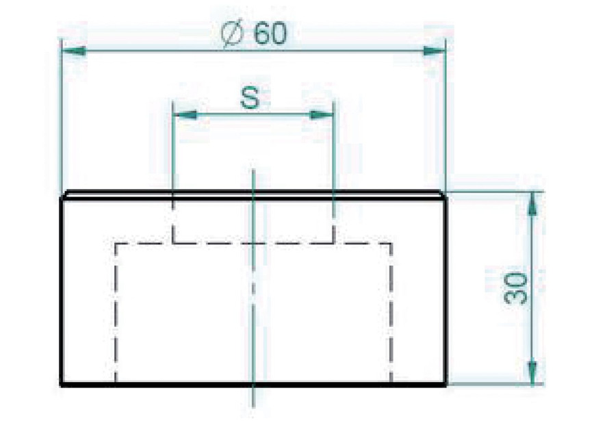 Matrice carrée Taille 3 dia. 23,7 mm Mubea - 2