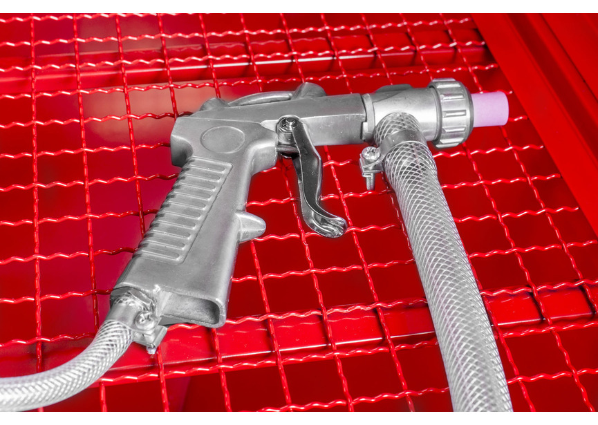 PACK Cabine de sablage 220 L avec 25 kg de perles de verre et 25 kg de corindon brun MW Tools - 15