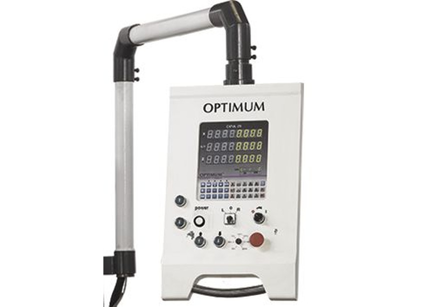 Fraiseuse à tourelle X 900 mm Y 320 mm Z 400 mm variateur de fréquence jusque 6750 tpm affichage digital ISO40 Optimill - 3