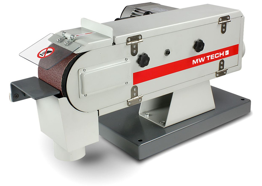 Ponceuse à bande d'établi pour métaux avec bande abrasive 100x1220 mm 19 m/s 1,5 kW 230V Torros - 3