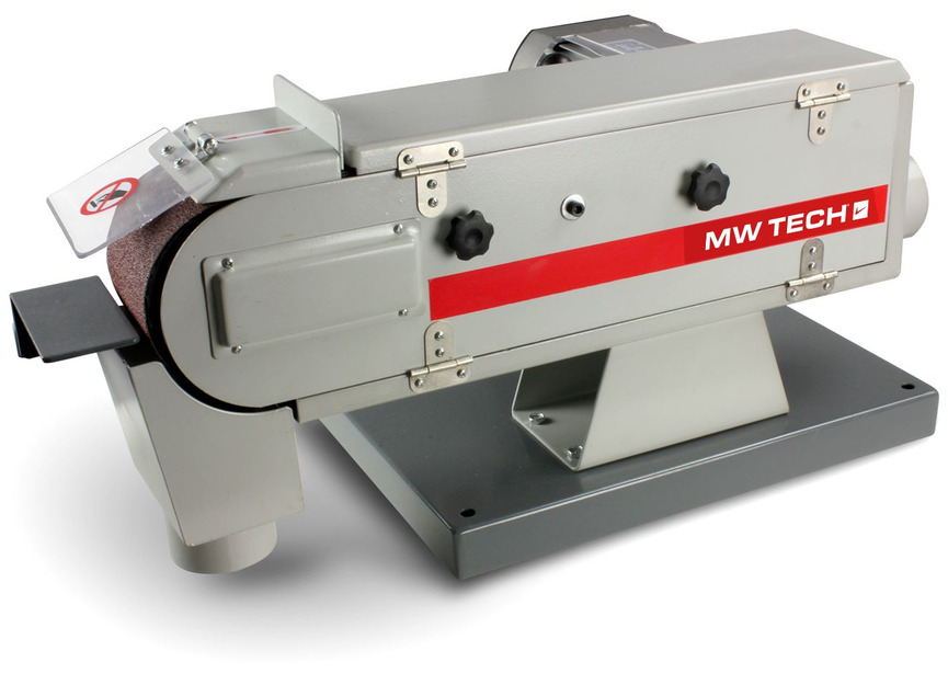 Ponceuse à bande d'établi pour métaux avec bande abrasive 100x1220 mm 19 m/s 1,5 kW 400V Torros - 3