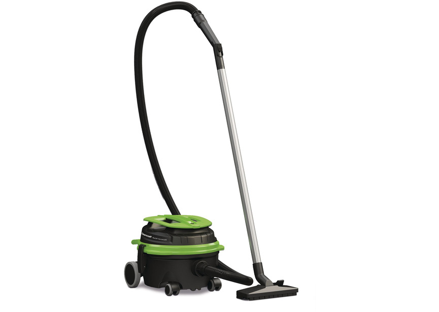 Aspirateur à sec spécial silencieux économe en énergie cuve en plastique de 12 litres 1 moteur 0,84 kW 230V 63 dB(A) idéal pour les hôtels Cleancraft