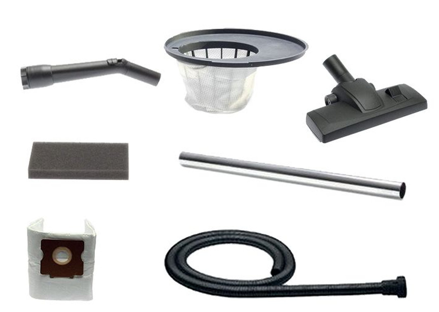 Aspirateur à sec spécial silencieux économe en énergie cuve en plastique de 12 litres 1 moteur 0,84 kW 230V 63 dB(A) idéal pour les hôtels Cleancraft - 2