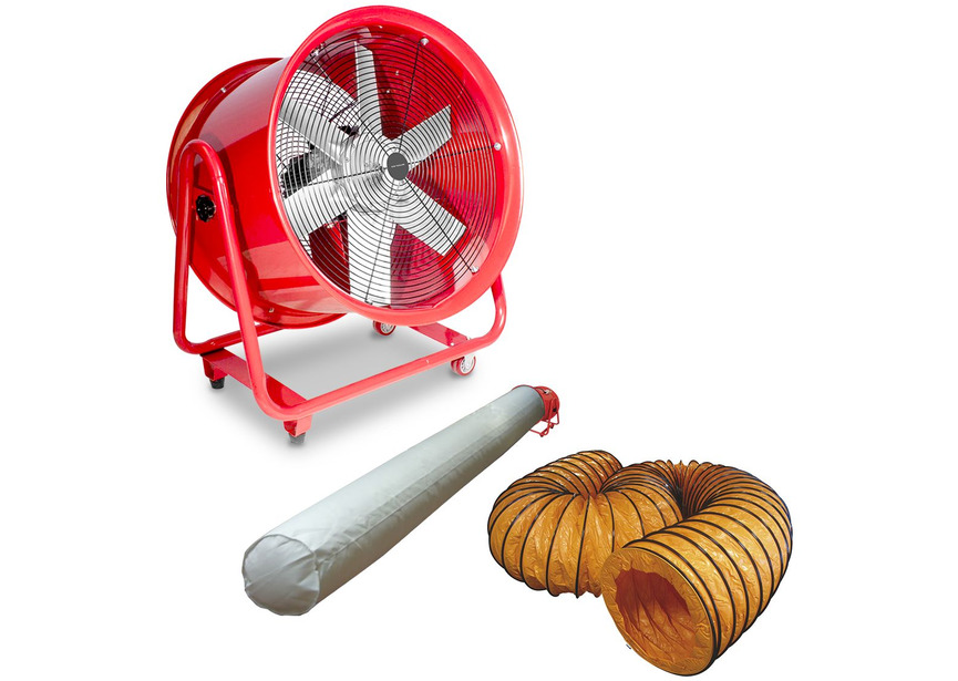 Ventilateur mobile MV600R avec tuyau et sac filtrant 
 MW Tools