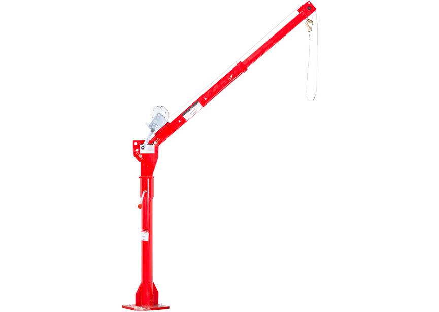 Grue de levage rotative 360° pour remorque & pick-up 300kg avec treuil manuel – À fixer MW Tools - 3