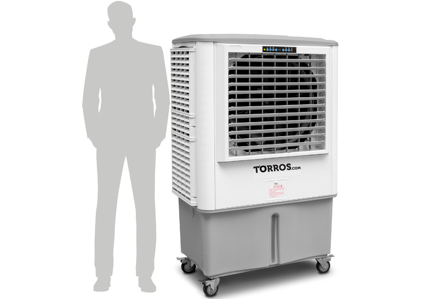 Rafraîchisseur d'air évaporatif industriel mobile 200m² 18000m³/h Torros - 2