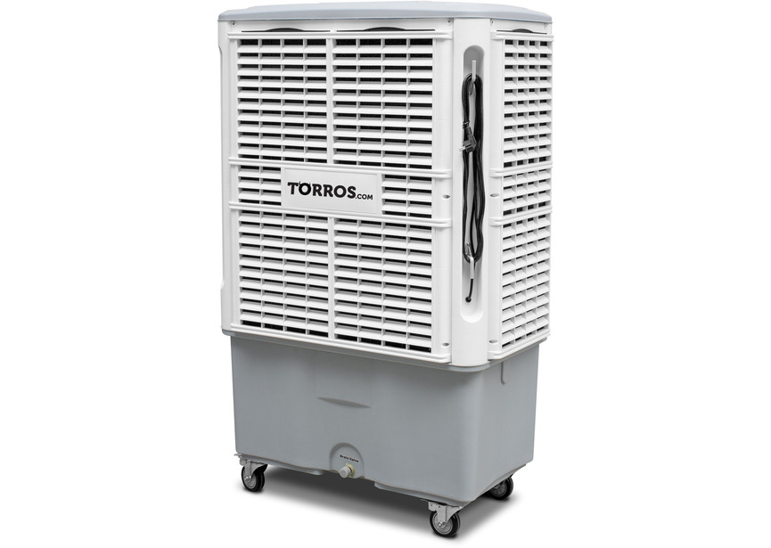 Rafraîchisseur d'air évaporatif industriel mobile 200m² 18000m³/h Torros - 3