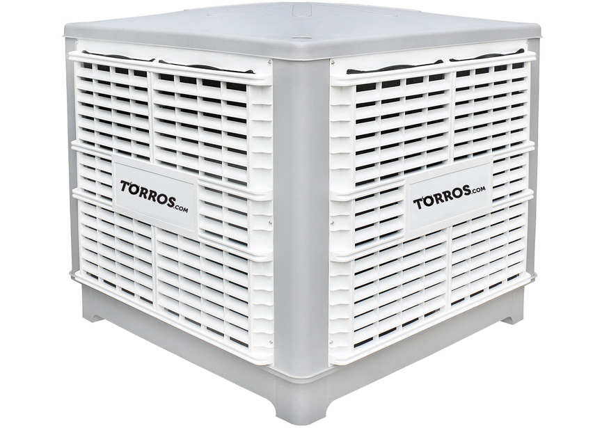 Rafraîchisseur d'air évaporatif industriel fixe plafond 200m² 18.000m³/h  Torros