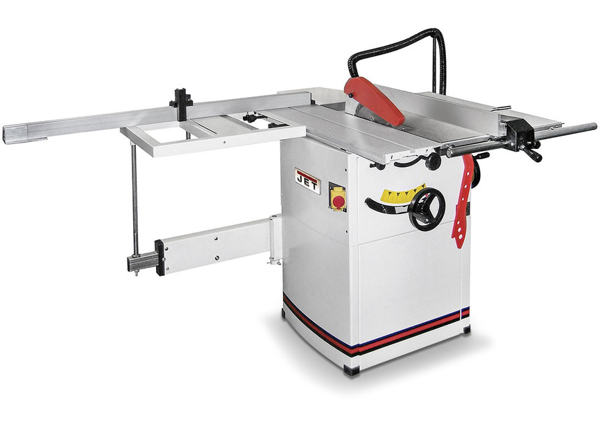 Scie à format hauteur de coupe 80 mm longueur 61 cm 1,5 kW 230V y comprise lame de scie circulaire dia. 250 mm Jet