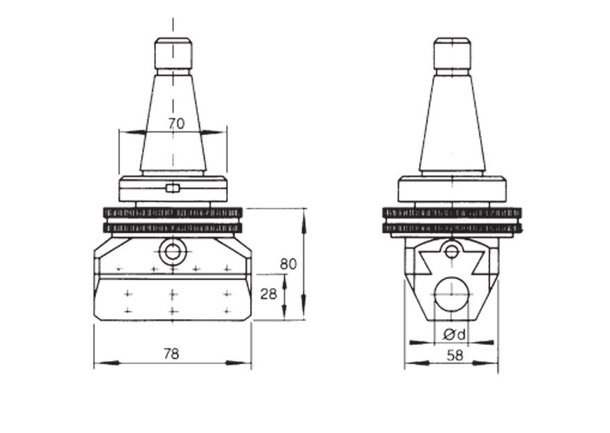 Tête d'alésage automatique DIN69871 SK Vertex - 3