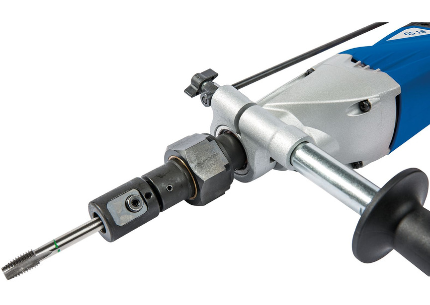 Taraudeuse à main électrique de M6 à M18 avec dispositif d'inversion 0,41 kW 230V dans un coffre de rangement robuste Metallkraft - 2