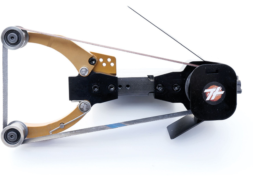 Dispositif de ponçage pour tour - système de guidage automatique Tecnopiu - 2