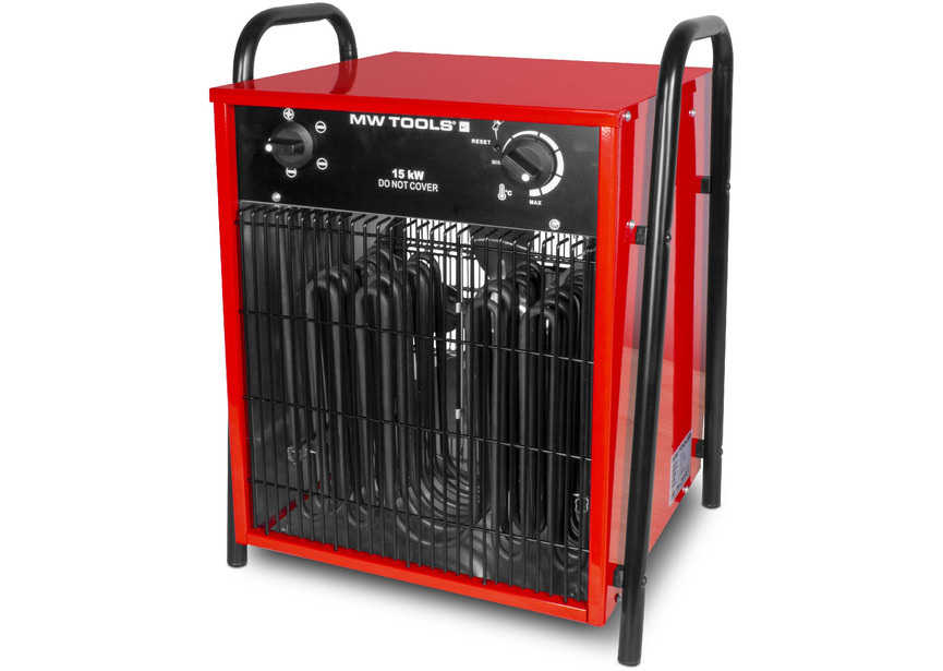 Chauffage électrique de chantier soufflant 15kW 400V portable MW Tools
