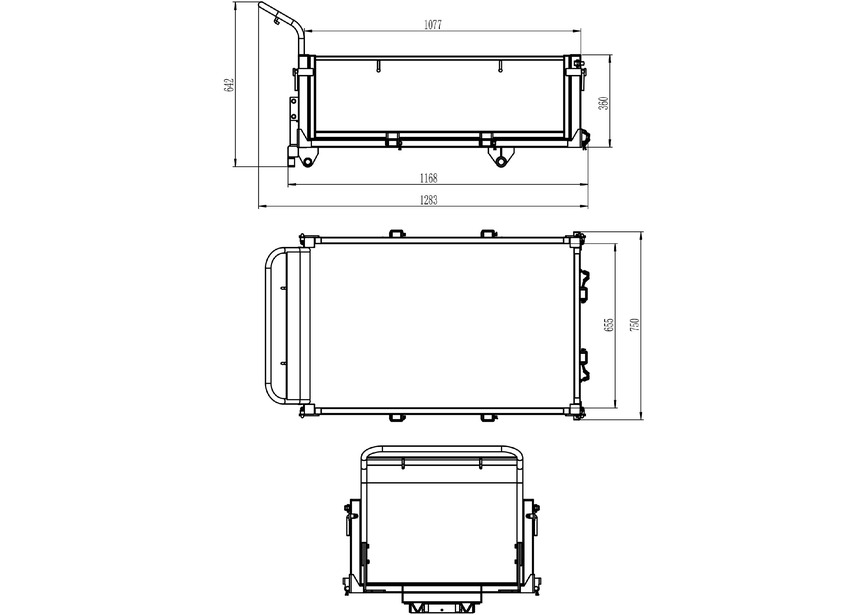 Minidumper à chenilles benne plateau basculante à ridelles 500KG 9CH 6+2R vitesses  Torros - 5